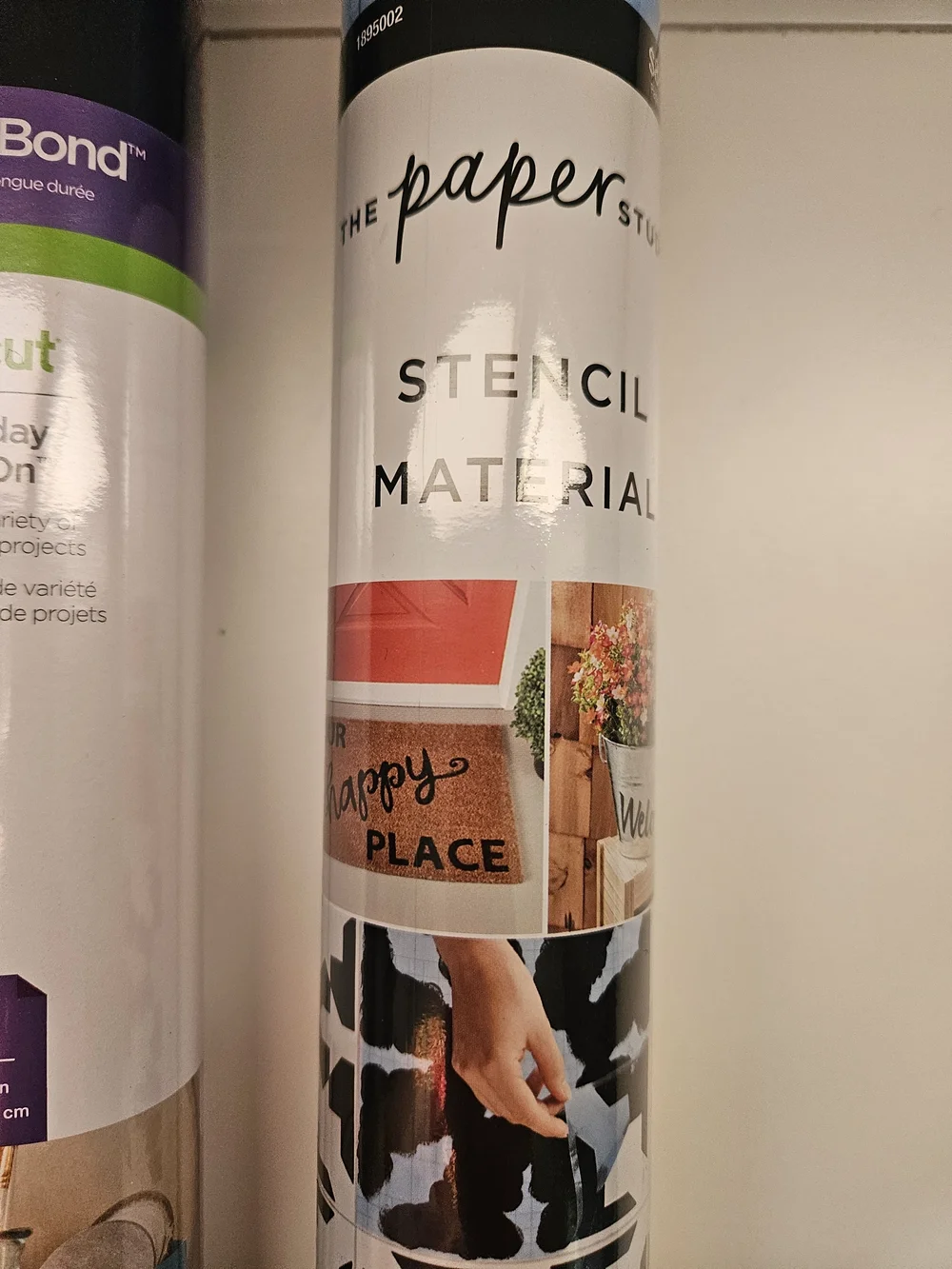 Cricut Bundle: 2 StrongBond Iron-On Rolls & 1 Stencil